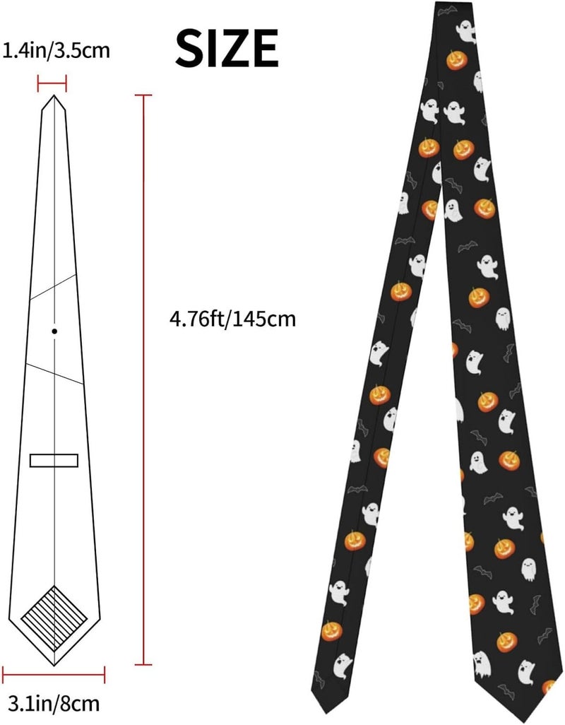 ARESD Men's Tie Funny Neckties Halloween Novelty Ties Formal Party Business Neckties - Image 5